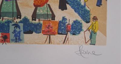 Jean Heine - Montmartre - Lithographie originale signée au crayon 2