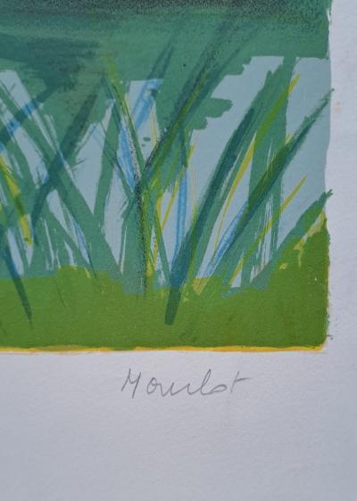 Maurice Mourlot - L’étang - Lithographie originale, signée au crayon 2