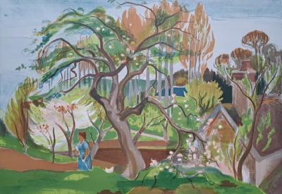 Maurice Mourlot - Scène champêtre - Lithographie originale, signée au crayon 2
