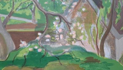 Maurice Mourlot - Scène champêtre - Lithographie originale, signée au crayon 2