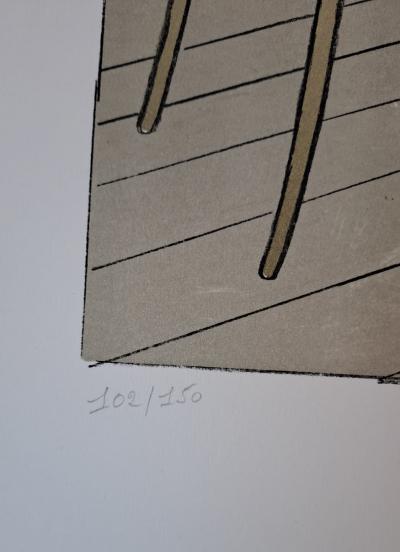 Philippe Henri Noyer - Le pianiste, 1970 - Lithographie originale, signée et numérotée au crayon 2