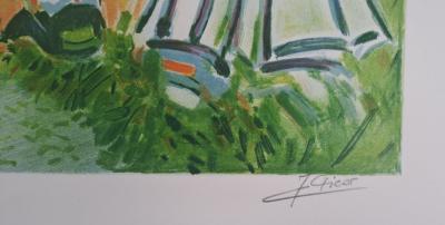 Jean Claude Picot - Bains de mer - Lithographie originale, signée 2