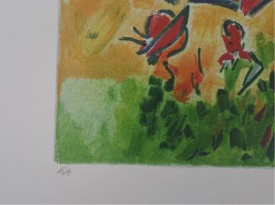 Jean Claude Picot - Bains de mer - Lithographie originale, signée 2