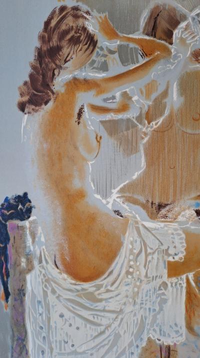 Pierre Lelong - Jeune fille nue se coiffant - Lithographie originale, signée et numérotée au crayon 2