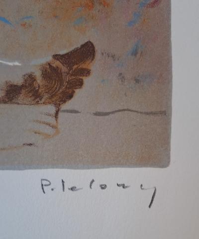 Pierre Lelong - Jeune fille nue se coiffant - Lithographie originale, signée et numérotée au crayon 2