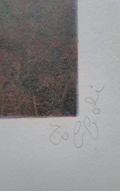 Louis Toffoli - La brodeuse - Lithographie originale signée et numérotée au crayon 2