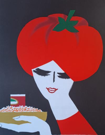 Bernard Villemot - Femme, 1981 - Lithographie originale, signée et datée au crayon 2