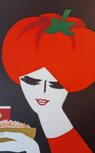 Bernard Villemot - Femme, 1981 - Lithographie originale, signée et datée au crayon 2