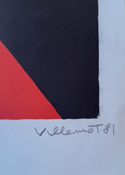 Bernard Villemot - Femme, 1981 - Lithographie originale, signée et datée au crayon 2