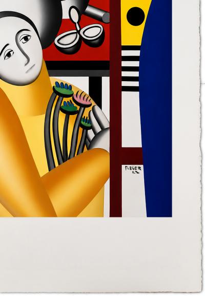 Fernand Léger (d’après), Femme dans un jardin, sérigraphie signée numérotée 2