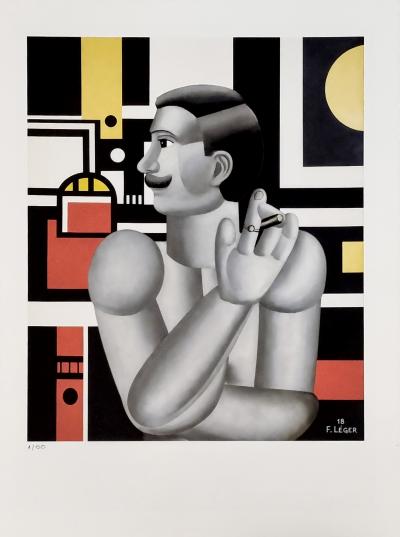 Fernand Léger (d’après), Le Mécanicien, sérigraphie sur Arches 1/50 2