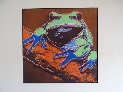 Andy Warhol - Grenouille, extrait de la série Espèces menacées - 1987, sérigraphie