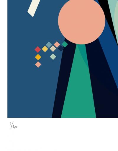 Thierry CORPET (Raymond X) - Alalia II , 2022 - Sérigraphie signée et numérotée 2