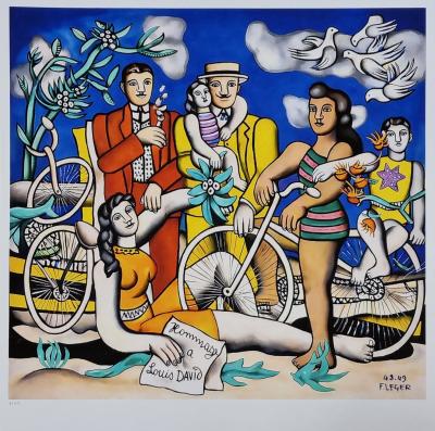 Fernand Léger (d’après), Les Loisirs , sérigraphie 1/50 2
