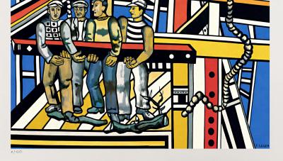 Fernand Léger (d’après), Les constructeurs, sérigraphie sur Arches 1/50 2