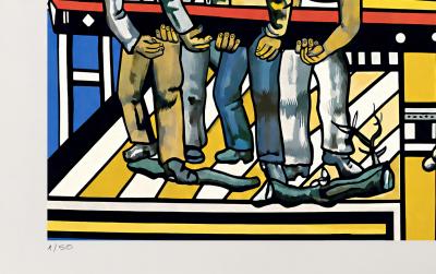 Fernand Léger (d’après), Les constructeurs, sérigraphie sur Arches 1/50 2