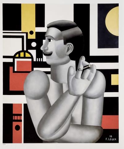 Fernand Léger (d’après), Le Mécanicien, sérigraphie sur Arches 2/50 2