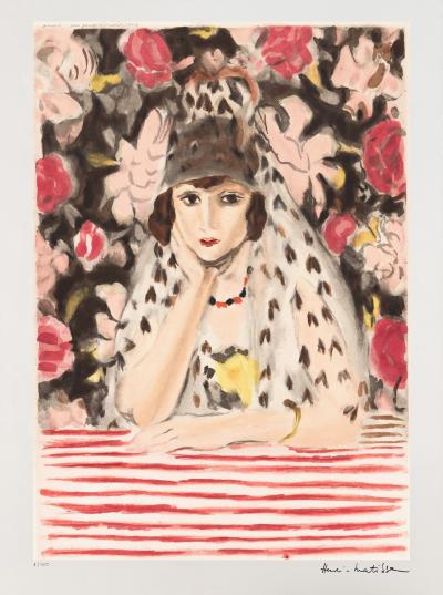 Henri Matisse (d’après), L’ Espagnole à la Mantille, sérigraphie signée, numérotée 2