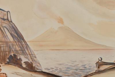 BALTHUS : Naples et le Vésuve - Lithographie originale signée 2