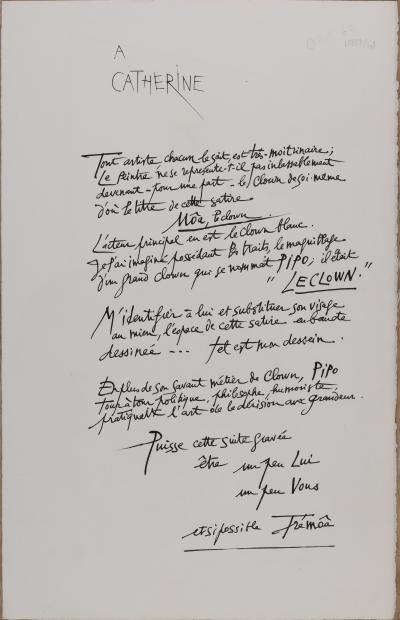Pierre-Yves TREMOIS : Moâ Le clown - Lithographie originale signée 2