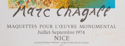 Marc CHAGALL : L’ange du jugement - Lithographie originale signée 2