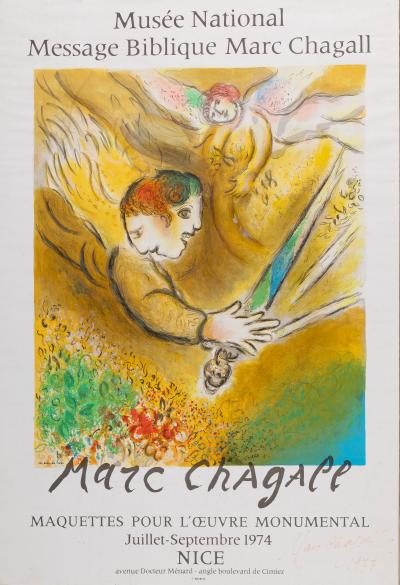 Marc CHAGALL : L’ange du jugement - Lithographie originale signée 2
