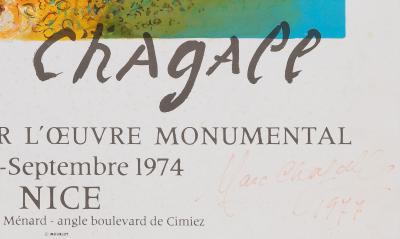 Marc CHAGALL : L’ange du jugement - Lithographie originale signée 2