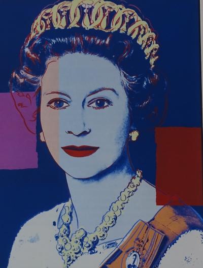 Andy Warhol - Reine Elizabeth 1987 - Sérigraphie en couleurs 2