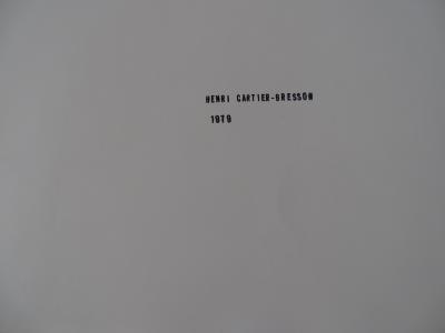 Henri Cartier-Bresson - People - Photolithograph 2