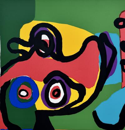 Karel Appel (1921-2006) - Figures - Lithographie originale signée numérotée 2
