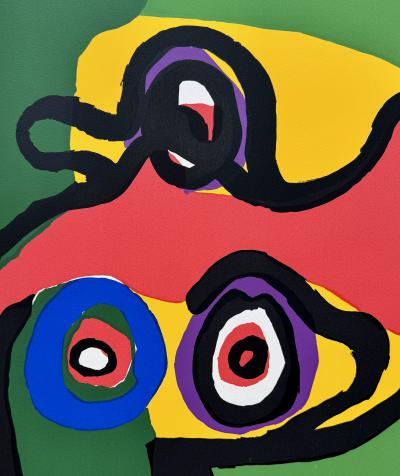 Karel Appel (1921-2006) - Figures - Lithographie originale signée numérotée 2