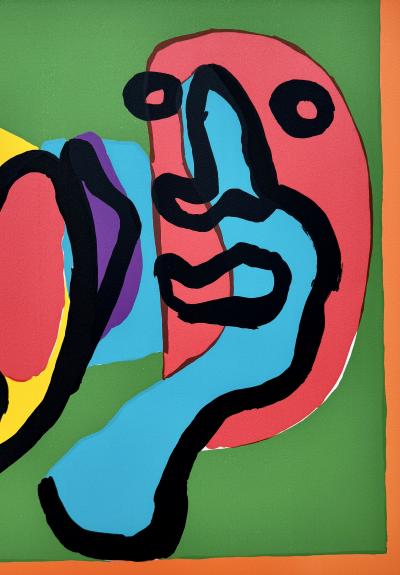 Karel Appel (1921-2006) - Figures - Lithographie originale signée numérotée 2