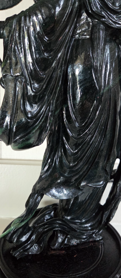 Chine - Jade de Chine - XXème - Statuette en pierre dure 2