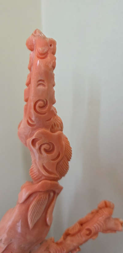 Chine - Sculpture - Groupe en Corail XXème 2