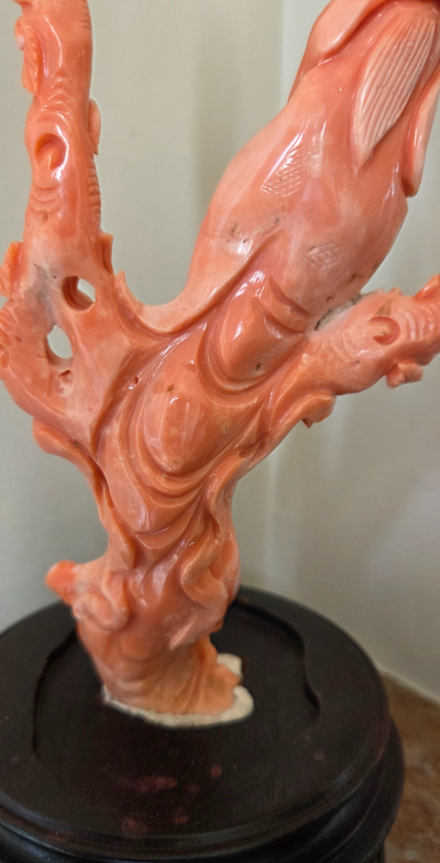 Chine - Sculpture - Groupe en Corail XXème 2