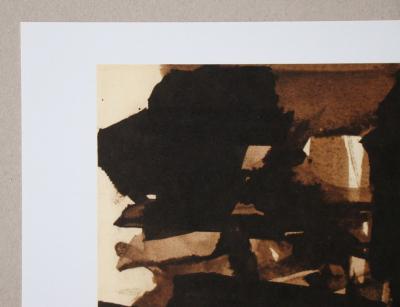 Pierre SOULAGES  ( after ) - Peinture sur papier XI., 1962 - Offset lithograph signed 2