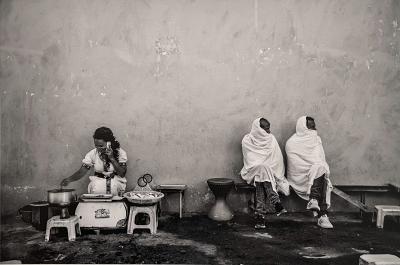 Jean-Pierre DUVERGÉ - Scène de rue, Ethiopie nord Axsoum - Tirage numerique 2