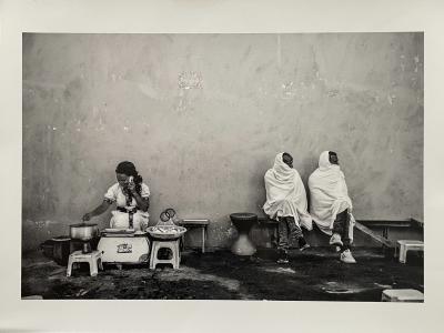 Jean-Pierre DUVERGÉ - Scène de rue, Ethiopie nord Axsoum - Tirage numerique 2
