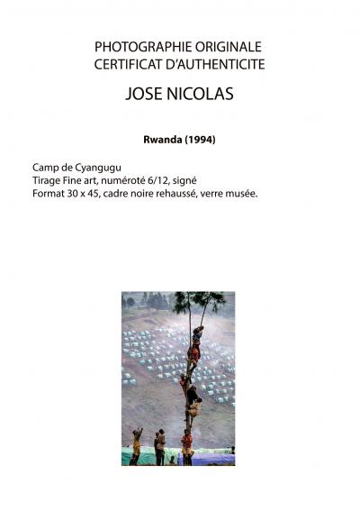 José Nicolas - Camp de Cyangugu Rwanda 1994 - Tirage Fine Art 2