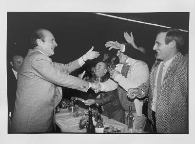 José Nicolas - Jacques Chirac à Montauban, 1987  - Tirage argentique 2