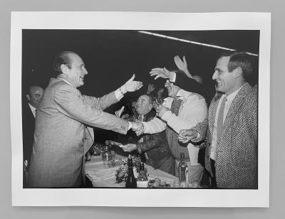 José Nicolas - Jacques Chirac à Montauban, 1987  - Tirage argentique 2