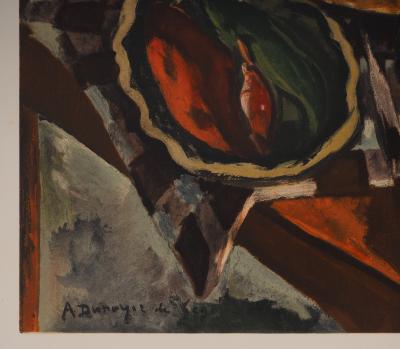 André DUNOYER DE SEGONZAC - Nature morte au panier, Lithographie signée 2