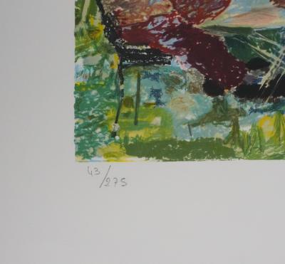 Yvonne CHEFFER DELOUIS : L'heure du thé - Lithographie originale signée 2