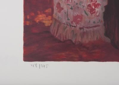 Yvonne CHEFFER DELOUIS : Intérieur orangé - Lithographie originale signée 2