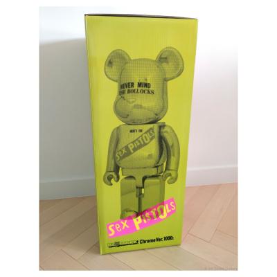 BE@RBRICK  - Medicom Toy  Sex Pistols - Never Mind The Bollocks -  Chrome Ver. 1000% 2