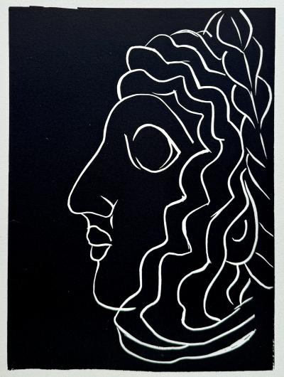 Henri Matisse - Profile, Sumerian Head - Engraving 1944 2