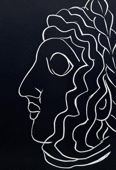 Henri Matisse - Profile, Sumerian Head - Engraving 1944 2