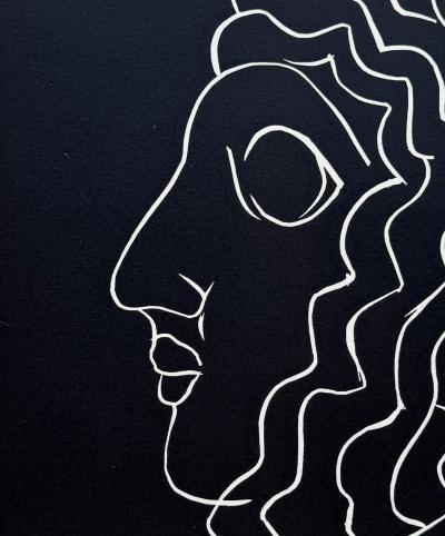 Henri Matisse - Profile, Sumerian Head - Engraving 1944 2