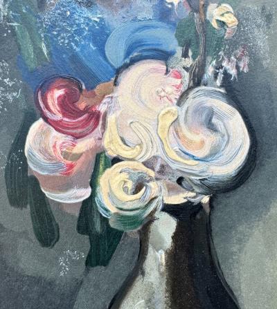Maurice De Vlaminck - Bouquet de fleurs, gravure sur bois signée planche 2