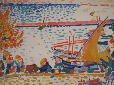 André DERAIN : Port de Collioure fauve, Lithographie signée 2